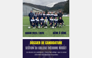 DOSSIER CANDIDATURE SECTION COLLEGE 2024/2025